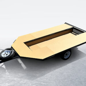 Custom drop deck raft trailer by Rogue Gear Works
